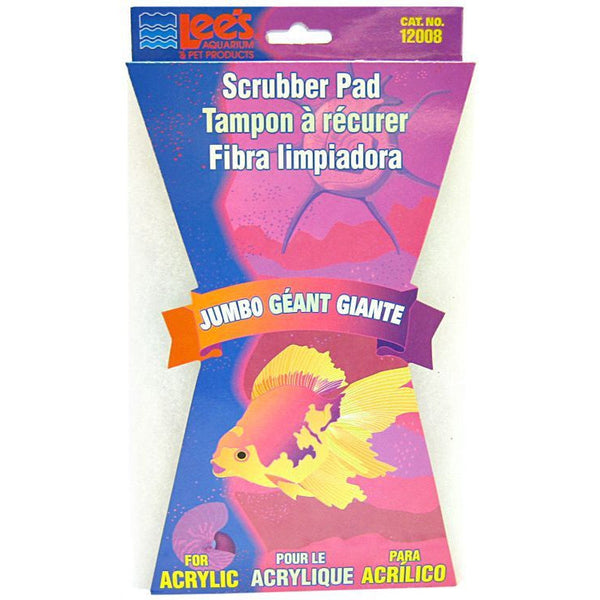 Lees Jumbo Size Scrubber - Acrylic, Jumbo Acrylic Scrubber-Fish-Lee's-PetPhenom