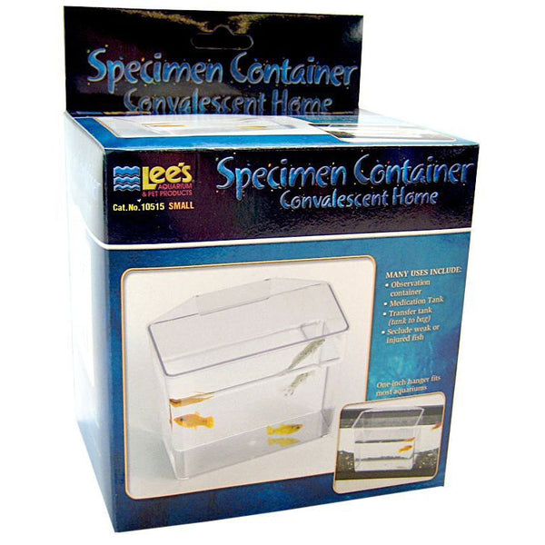 Lees Specimen Container Convalescent Home, Small - 5.1"L x 2.5"W x 4.5"H-Fish-Lee's-PetPhenom