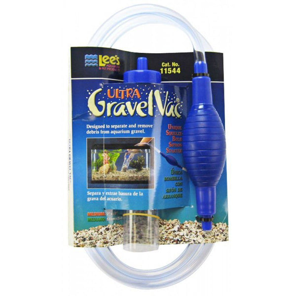 Lees Ultra Gravel Vac with Squeeze Bulb, Medium - 10" Long without Flow Control Valve-Fish-Lee's-PetPhenom