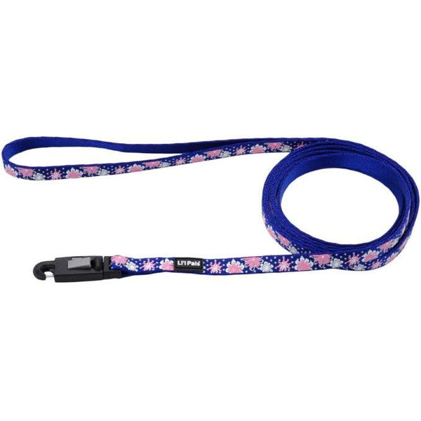 Li'L Pals Reflective Leash - Flowers with Dots, 6'L x 3/8"W-Dog-Li'l Pals-PetPhenom