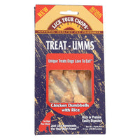 Lick Your Chops Treat - Umms Dog Treats - Chicken Dumbell - Case of 6 - 2.5 oz.-Dog-Lick Your Chops-PetPhenom