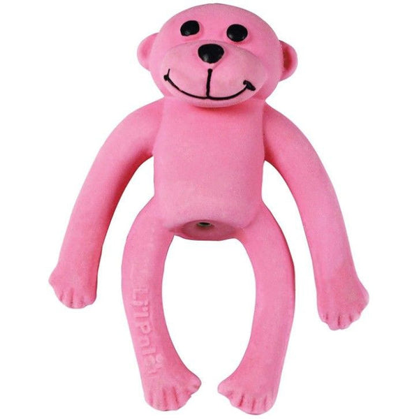 Lil Pals Latex Monkey Dog Toy Pink, 1 count-Dog-Li'l Pals-PetPhenom