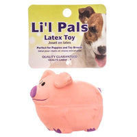 Lil Pals Latex Pig Dog Toy, 3" Long-Dog-Li'l Pals-PetPhenom