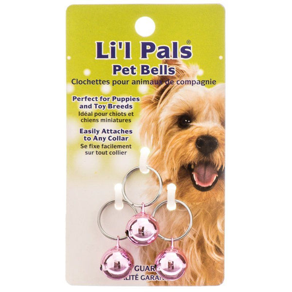 Lil Pals Pet Bells - Pink, 3 Pack-Dog-Li'l Pals-PetPhenom