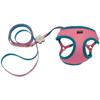 Li'l Pals® Mesh Harness and 3/8 inch width Leash Combo for Puppies and Petite Dogs, Pink-Dog-Coastal Pet Products-PetPhenom