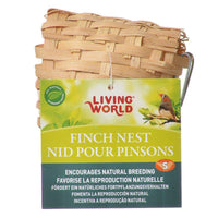 Living World Bamboo Finch Nest, Small (3-7/8" Long x 3-7/8" Wide)-Bird-Living World-PetPhenom