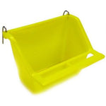 Living World Rectangular Seed Cup with Perch - Assorted Colors, Large - (1 Seed Cup)-Bird-Living World-PetPhenom