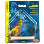 Living World Wood Perch Bird Swings, 4" Long x 5" High-Bird-Living World-PetPhenom