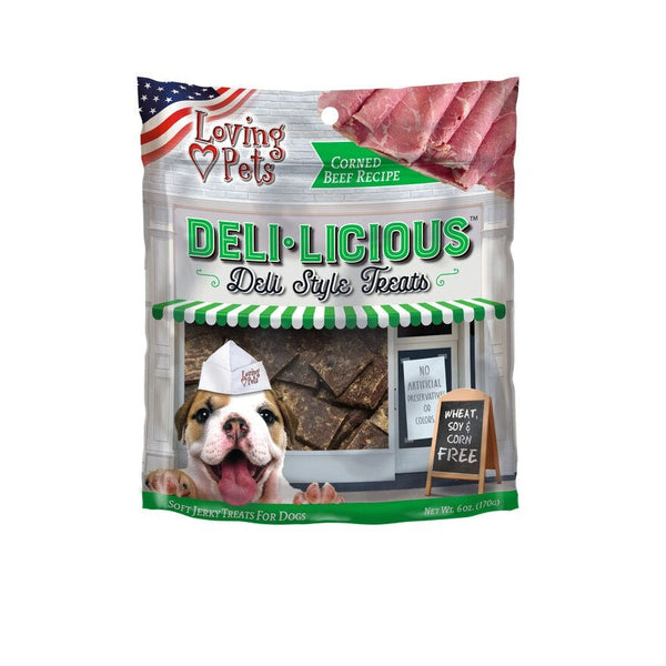 Loving Pets Deli-Licious Deli Style Treats Corned Beef Recipe, 6 oz-Dog-Loving Pets-PetPhenom