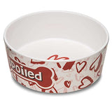 Loving Pets Dolce Moderno Bowl Spoiled Red Heart Design, Large - 1 count-Dog-Loving Pets-PetPhenom