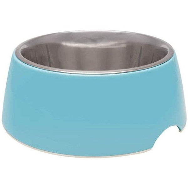 Loving Pets Electric Blue Retro Bowl, 1 count - Medium-Dog-Loving Pets-PetPhenom