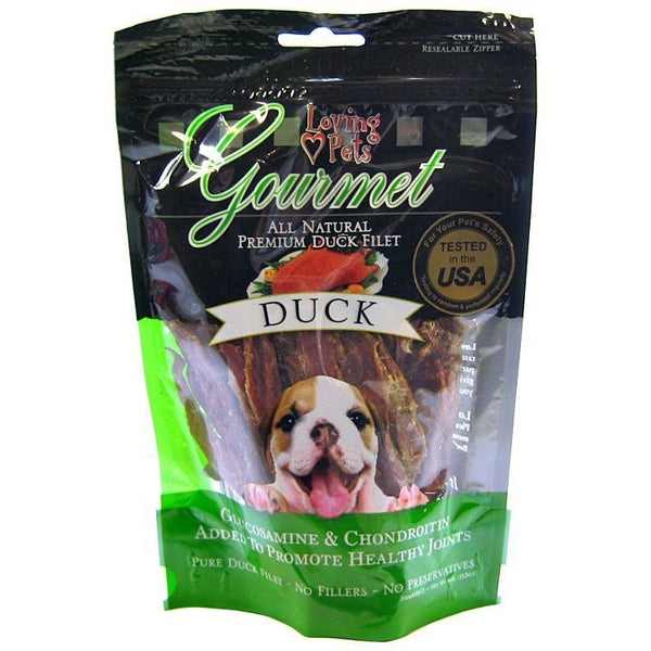 Loving Pets Gourmet Duck Chew Strips, 3 oz-Dog-Loving Pets-PetPhenom