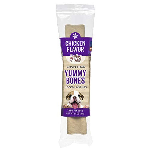 Loving Pets Grain Free Yummy Bones Chicken Flavor Filled Chew, 1 count-Dog-Loving Pets-PetPhenom