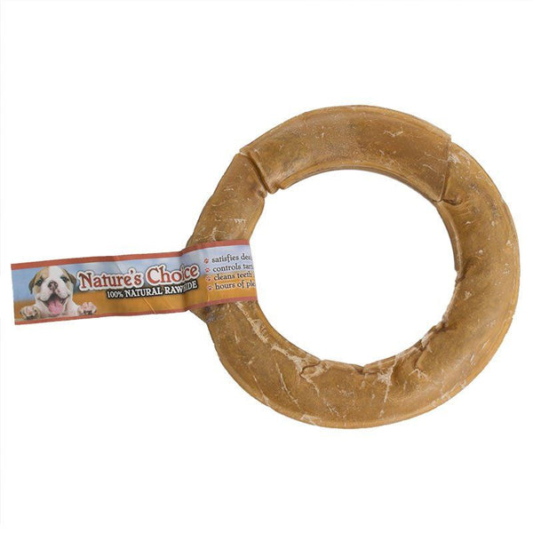 Loving Pets Nature's Choice Pressed Rawhide Donut, Large - (6" Diameter)-Dog-Loving Pets-PetPhenom