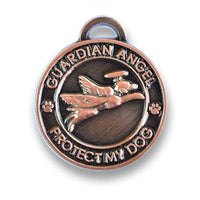 Luxepets Antique Copper Guardian Angel Dog Charm-Dog-Luxepets-PetPhenom