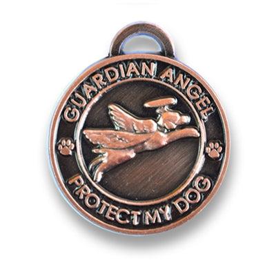 Luxepets Antique Copper Guardian Angel Dog Charm-Dog-Luxepets-PetPhenom