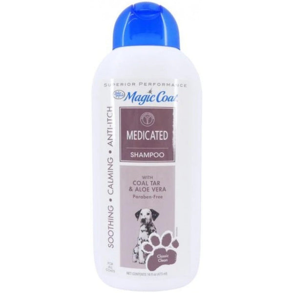 Magic Coat Medicated Shampoo with Coal Tar and Aloe Vera Classic Clean, 16 oz-Dog-Four Paws-PetPhenom