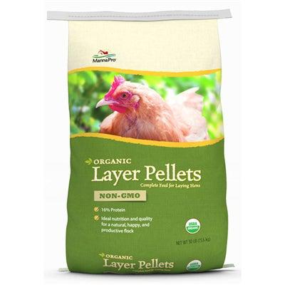 Manna Pro Manna Pro Poultry Feed Organic Layer 30 lb-Chicken-Manna Pro-PetPhenom