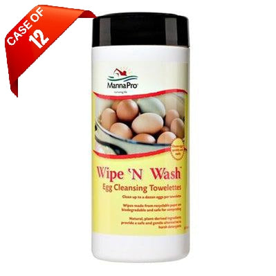 Manna Pro Manna Pro Wipe'Nwash™ Egg Cleansing Towelettes, 25ct-Chicken-Manna Pro-PetPhenom