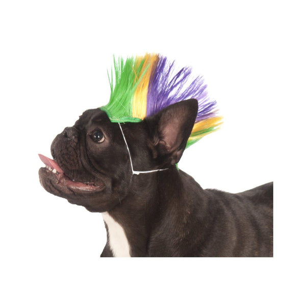 Mardi Gras Mohawk Pet Wig-Costumes-Rubies-M-L-PetPhenom