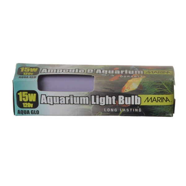 Marina Aqua-Glo Aquarium Light Bulb, 1 Pack - (15 Watt)-Fish-Marina-PetPhenom