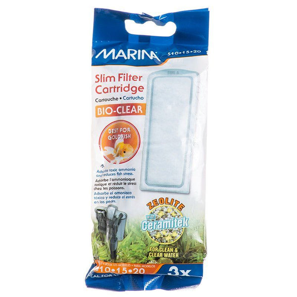 Marina Bio-Clear Zeolite Slim Power Filter Cartridge, 3 Pack-Fish-Marina-PetPhenom