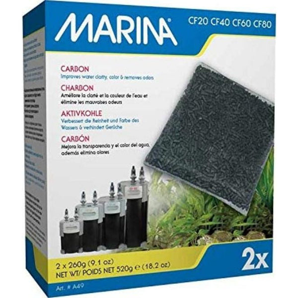 Marina Canister Filter Replacement Carbon , 2 count-Fish-Marina-PetPhenom