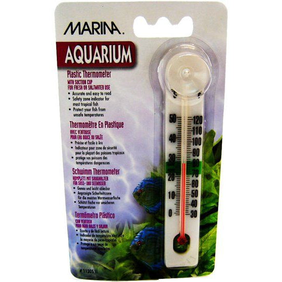 Marina Plastic Thermometer with Suction Cup, Plastic Thermometer with Suction Cup-Fish-Marina-PetPhenom