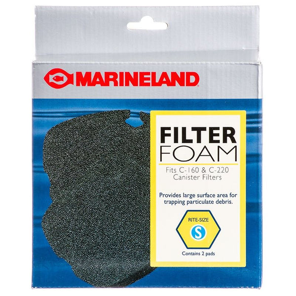 Marineland Rite-Size S Filter Foam, Fits C160 & C220 (2 Pack)-Fish-Marineland-PetPhenom
