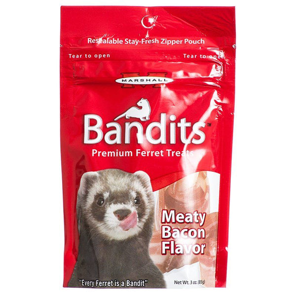 Marshall Bandits Premium Ferret Treats - Bacon Flavor, 3 oz-Small Pet-Marshall-PetPhenom