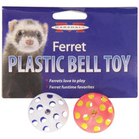 Marshall Plastic Ferret Bell Toys, 2 count-Small Pet-Marshall-PetPhenom