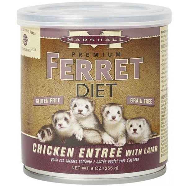 Marshall Premium Ferret Diet Chicken Entrée with Lamb, 9 oz-Small Pet-Marshall-PetPhenom