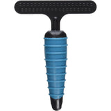 Master Grooming Tools Ergonomic Double-Row Undercoat Rakes 39 Pins, Blue