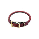 Mendota Pet Rolled Standard Collar - Chestnut - 3/4 inch -16 inch-Dog-Mendota Pet-PetPhenom