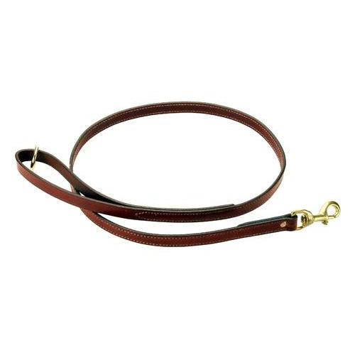 Mendota Pet Snap Lead - (Leather) Chestnut - 3/4" -4 Ft.-Dog-Mendota Pet-PetPhenom