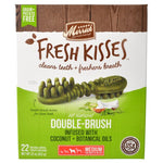 Merrick Fresh Kisses Coconut Oil Double-Brush Dental Treats - Medium, 22 Count-Dog-Merrick-PetPhenom