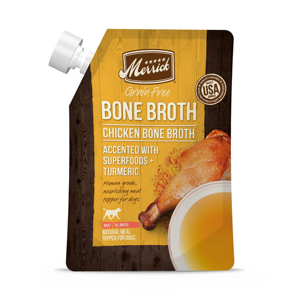 Merrick Grain Free Bone Broth Chicken Recipe, 16 oz-Dog-Merrick-PetPhenom