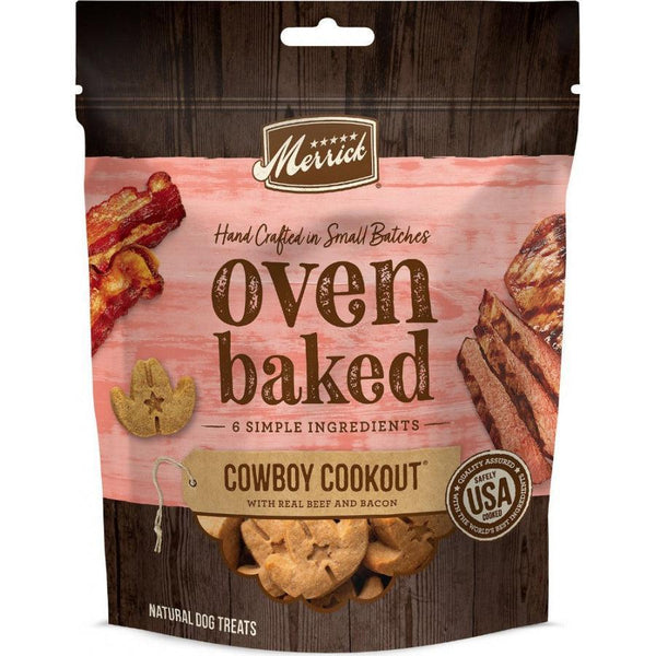 Merrick Oven Baked Cowboy Cookout Real Beef & Bacon Dog Treats, 11 oz-Dog-Merrick-PetPhenom