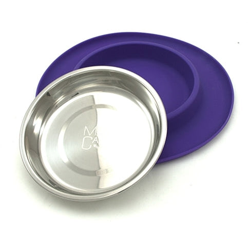 Messy Mutts Cat Single Bowl Silicone Feeders by Messy Mutts -Purple-Cat-Messy Mutts-PetPhenom