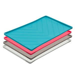 Messy Mutts Silicone Food Mat with metal rods by Messy Mutts - Medium - Blue-Dog-Messy Mutts-PetPhenom