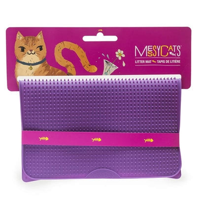 Messy Mutts Silicone Litter Mat by Messy Mutts -Purple-Cat-Messy Mutts-PetPhenom