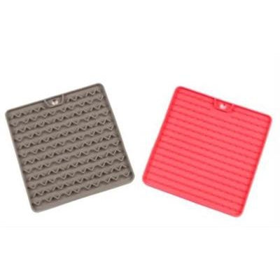 Messy Mutts Silicone Reversible Therapeutic Feeding & Licking Mat by Messy Mutts -Grey-Cat-Messy Mutts-PetPhenom