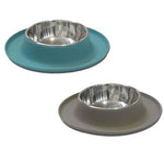 Messy Mutts Single Bowl Silicone Feeders by Messy Mutts - X-Large - Grey-Dog-Messy Mutts-PetPhenom