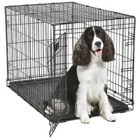 MidWest Contour Wire Dog Crate Single Door, Intermediate - 1 count-Dog-Mid West-PetPhenom