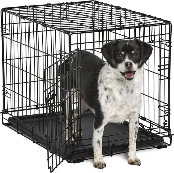 MidWest Contour Wire Dog Crate Single Door, Small - 1 count-Dog-Mid West-PetPhenom