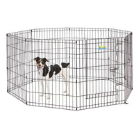 MidWest Contour Wire Exercise Pen with Door for Dogs and Pets, 30" tall - 1 count-Dog-Mid West-PetPhenom