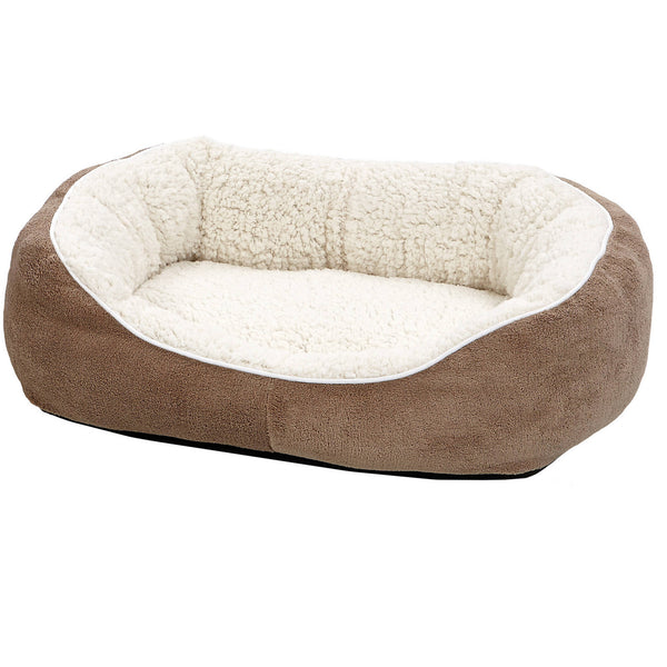 MidWest Quiet Time Boutique Cuddle Bed for Dogs Taupe, Small - 1 count-Dog-Mid West-PetPhenom