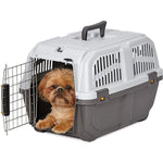 MidWest Skudo Travel Carrier Gray Plastic Dog Carrier, Small - 1 count-Dog-Mid West-PetPhenom