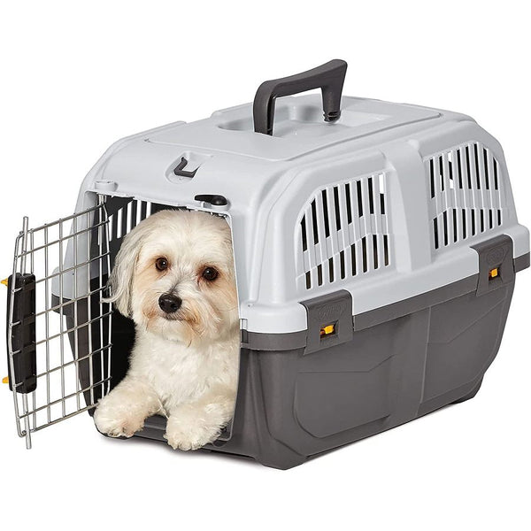 MidWest Skudo Travel Carrier Gray Plastic Dog Carrier, X-Small - 1 count-Dog-Mid West-PetPhenom