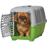 MidWest Spree Plastic Door Travel Carrier Green Pet Kennel, Small - 1 count-Dog-Mid West-PetPhenom